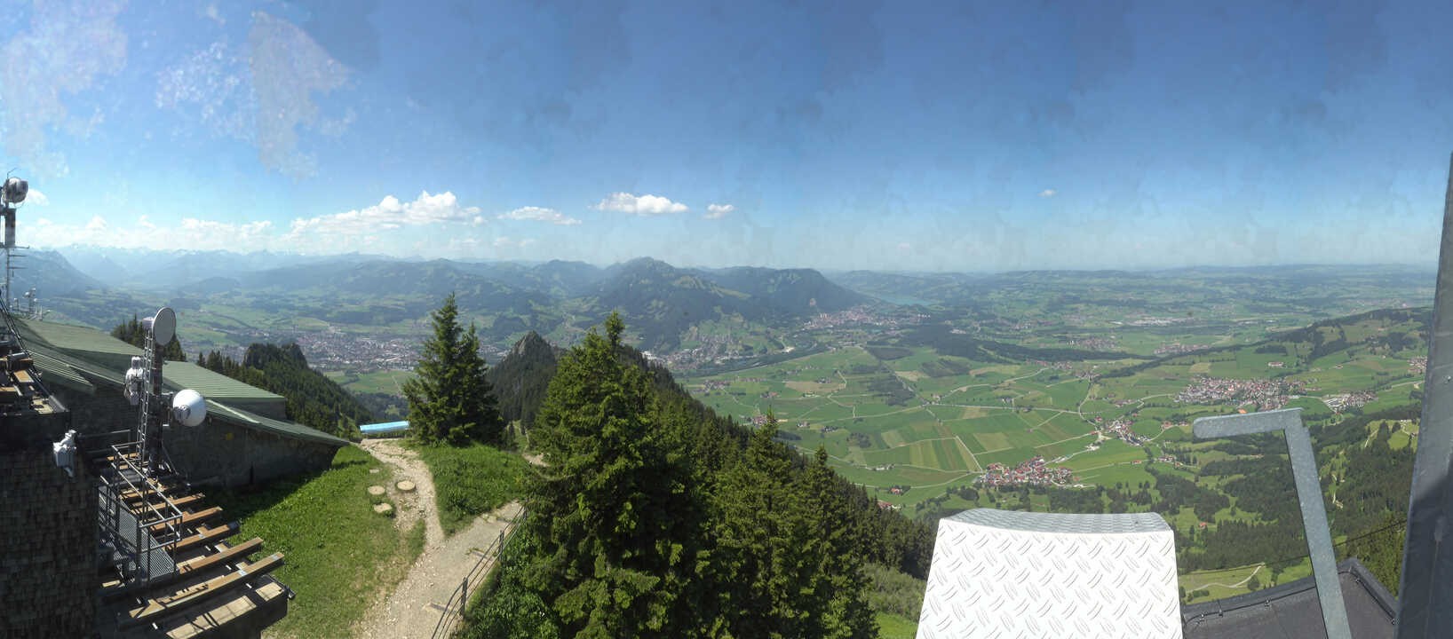 Archiv Foto Webcam Grünten - Ausblick auf Sonthofen und Immenstadt