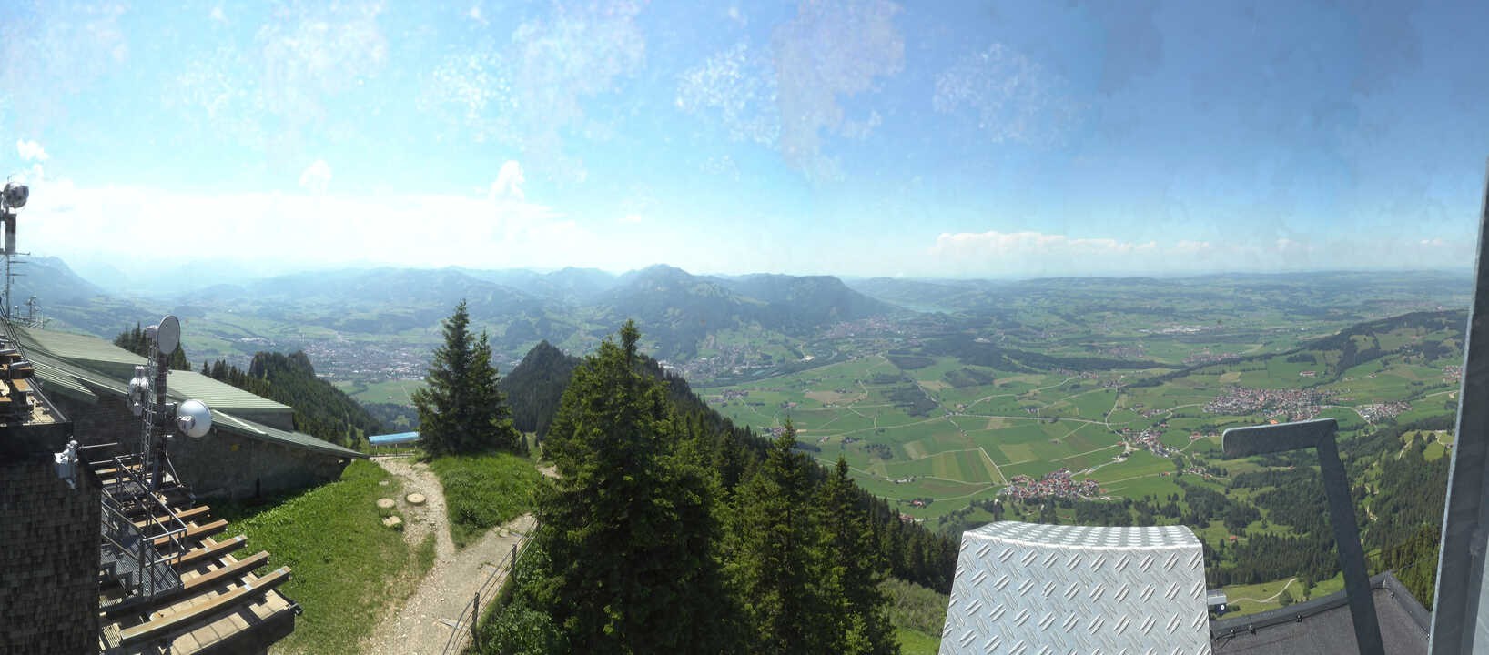 Archiv Foto Webcam Grünten - Ausblick auf Sonthofen und Immenstadt