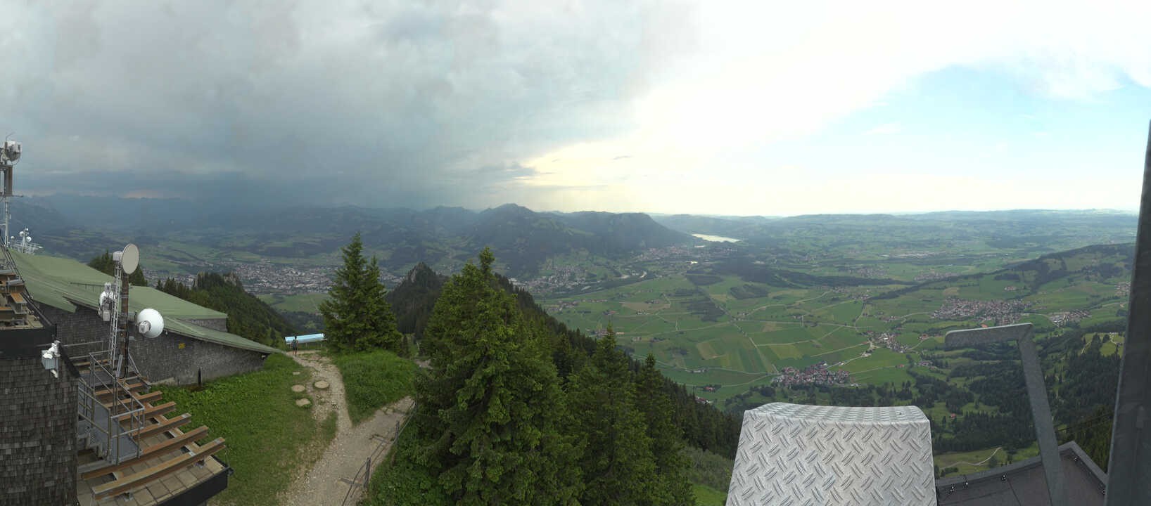 Archiv Foto Webcam Grünten - Ausblick auf Sonthofen und Immenstadt