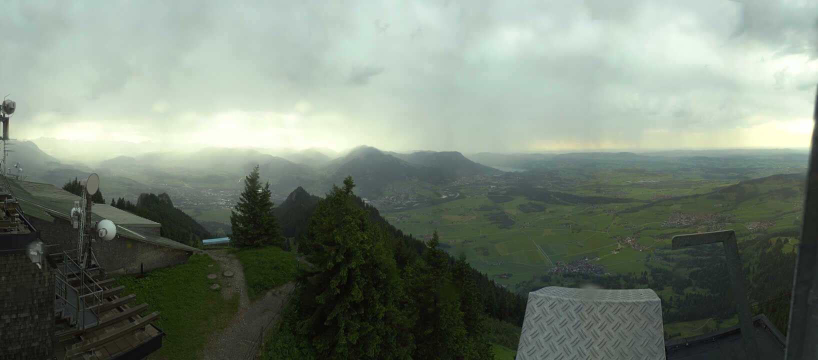 Archiv Foto Webcam Grünten - Ausblick auf Sonthofen und Immenstadt