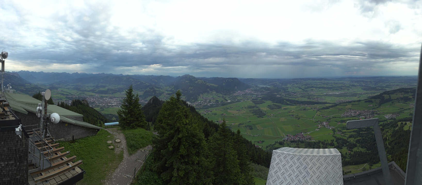 Archiv Foto Webcam Grünten - Ausblick auf Sonthofen und Immenstadt