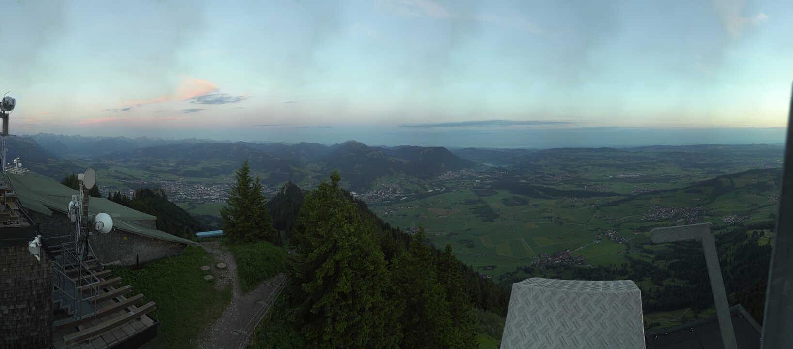 Archiv Foto Webcam Grünten - Ausblick auf Sonthofen und Immenstadt