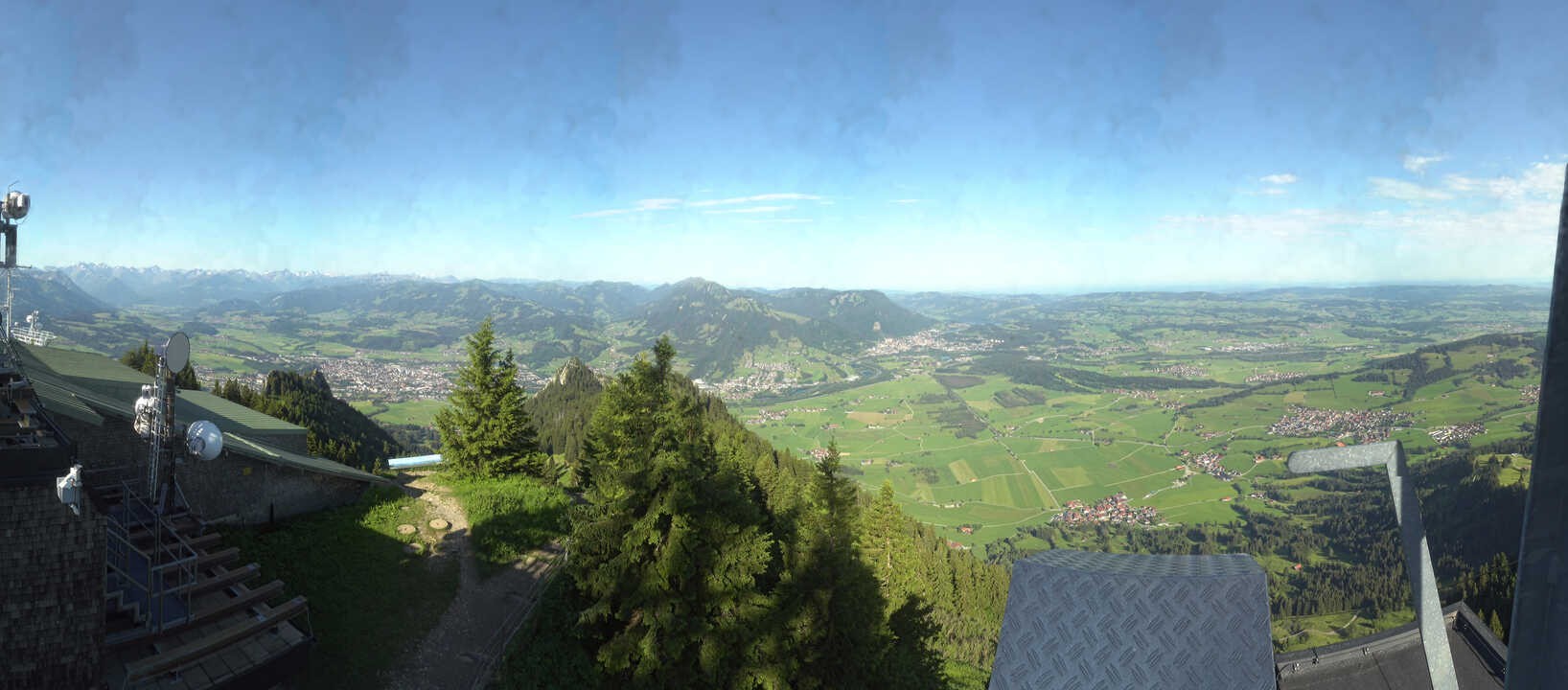 Archiv Foto Webcam Grünten - Ausblick auf Sonthofen und Immenstadt
