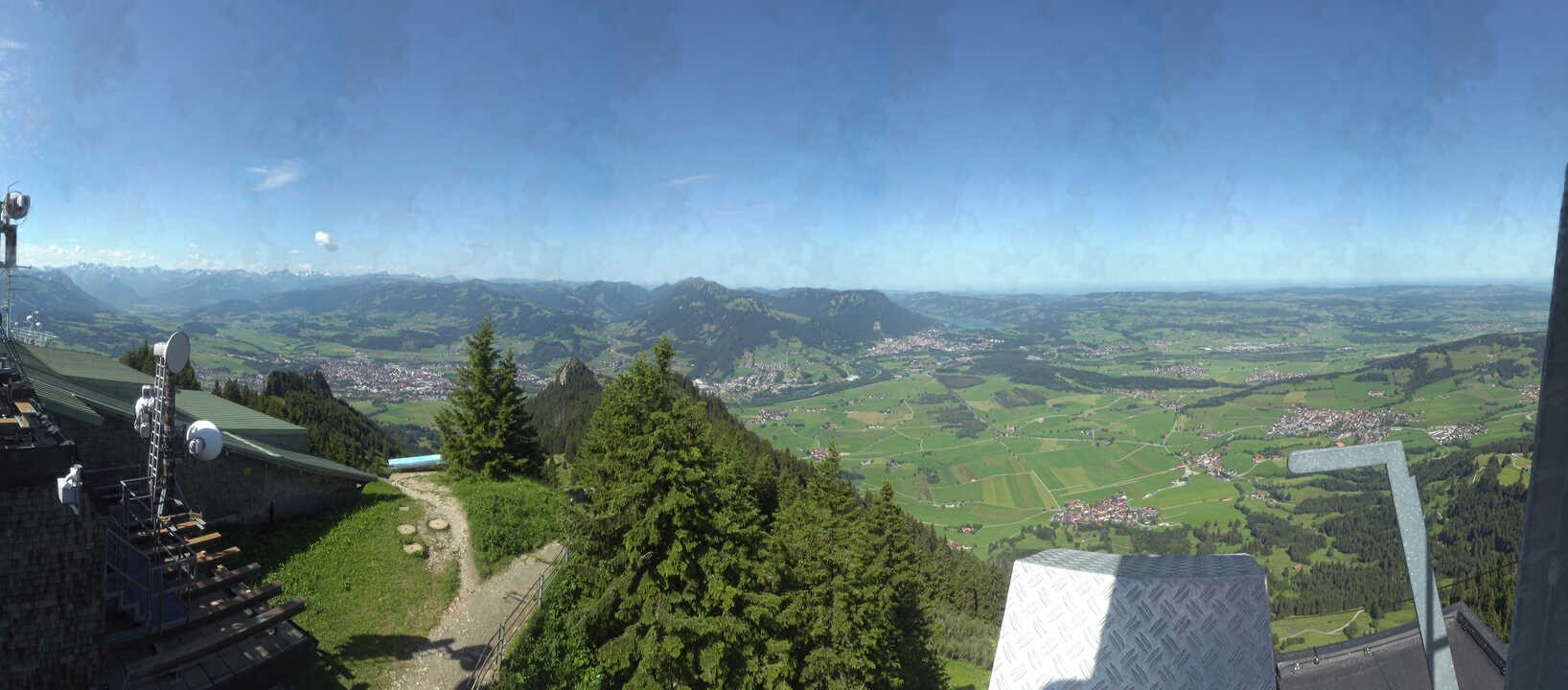 Archiv Foto Webcam Grünten - Ausblick auf Sonthofen und Immenstadt