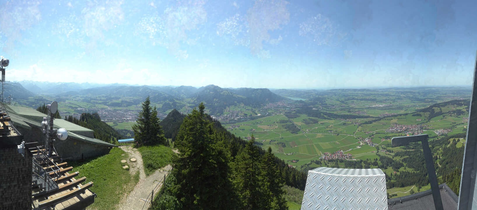 Archiv Foto Webcam Grünten - Ausblick auf Sonthofen und Immenstadt