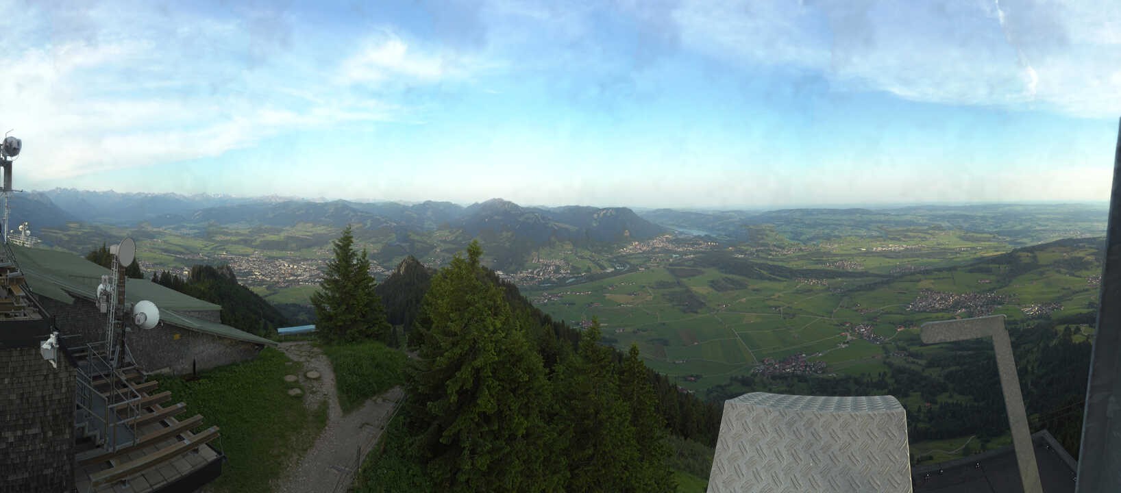 Archived image Webcam Grünten - View over Sonthofen and Immenstadt