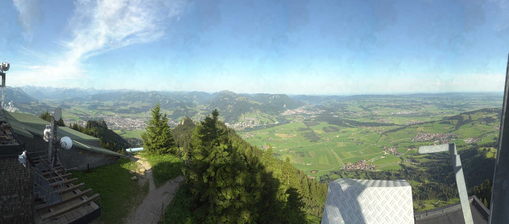 Archived image Webcam Grünten - View over Sonthofen and Immenstadt