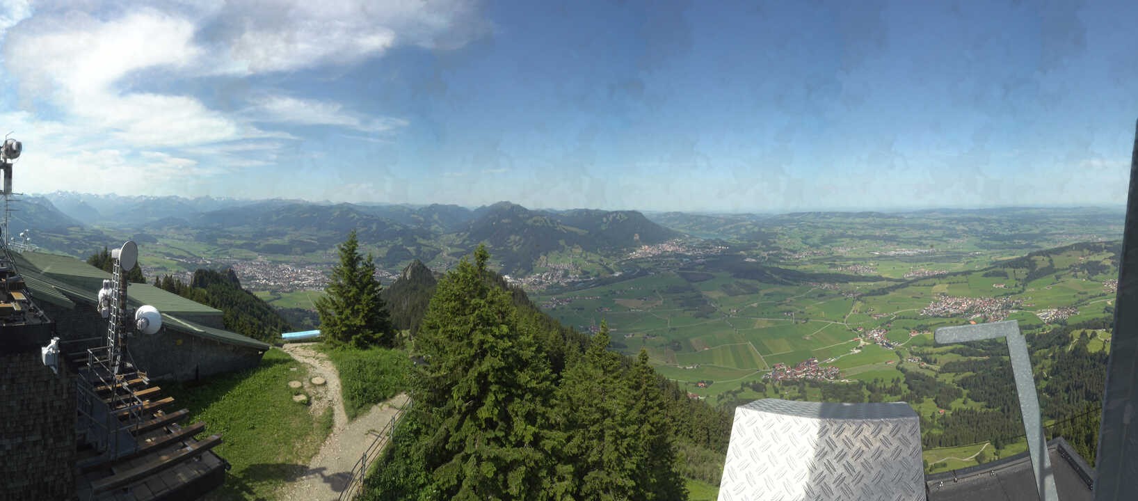 Archived image Webcam Grünten - View over Sonthofen and Immenstadt