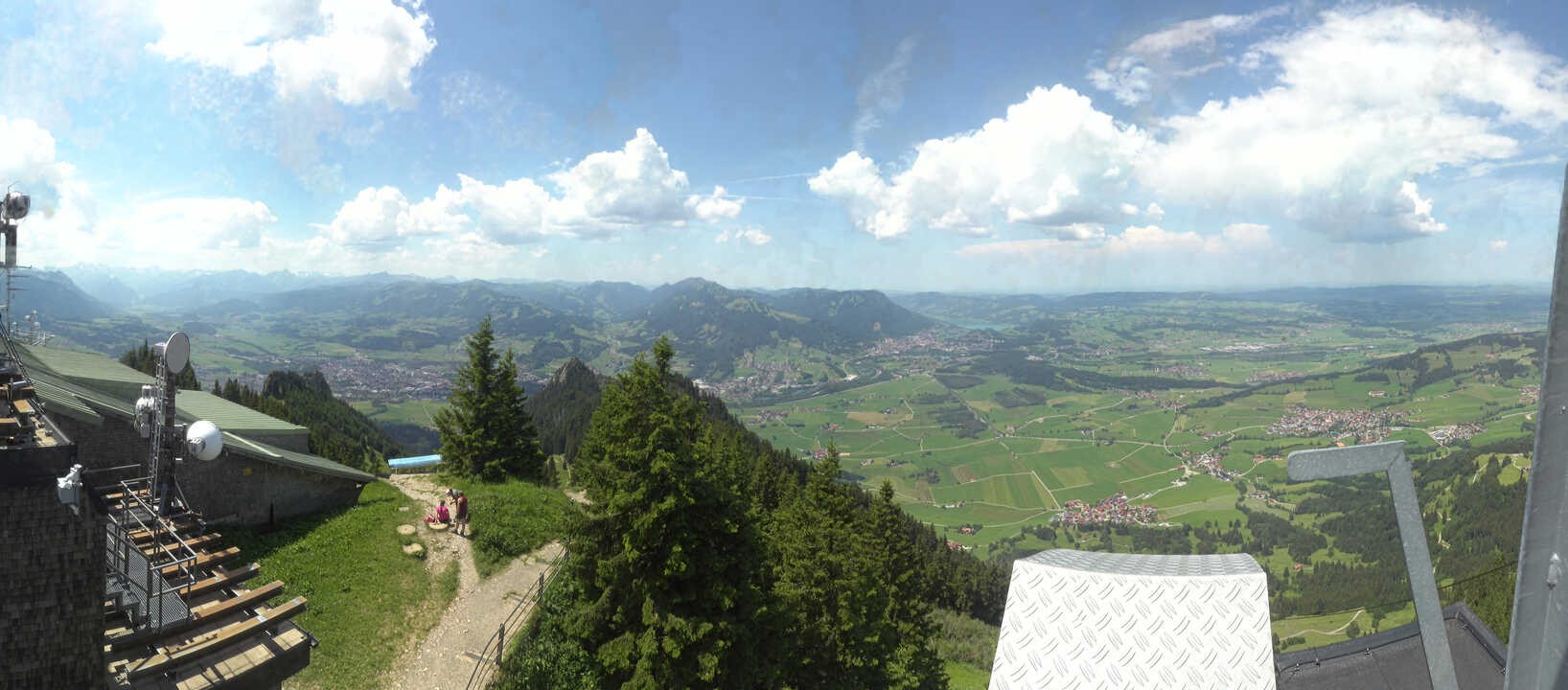 Archived image Webcam Grünten - View over Sonthofen and Immenstadt