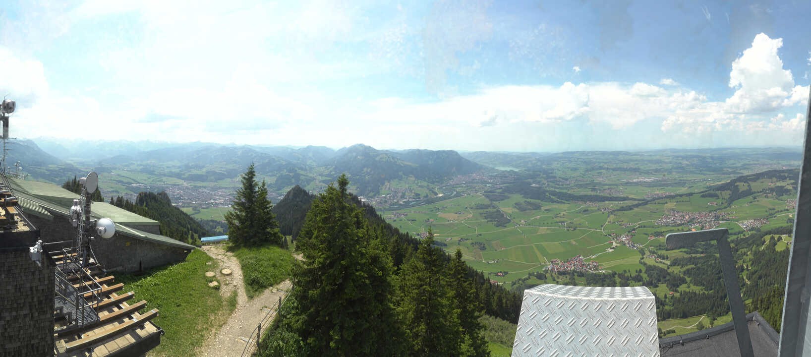Archived image Webcam Grünten - View over Sonthofen and Immenstadt