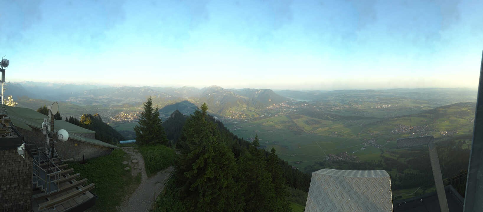 Archiv Foto Webcam Grünten - Ausblick auf Sonthofen und Immenstadt