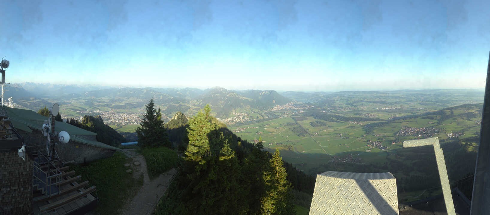 Archiv Foto Webcam Grünten - Ausblick auf Sonthofen und Immenstadt