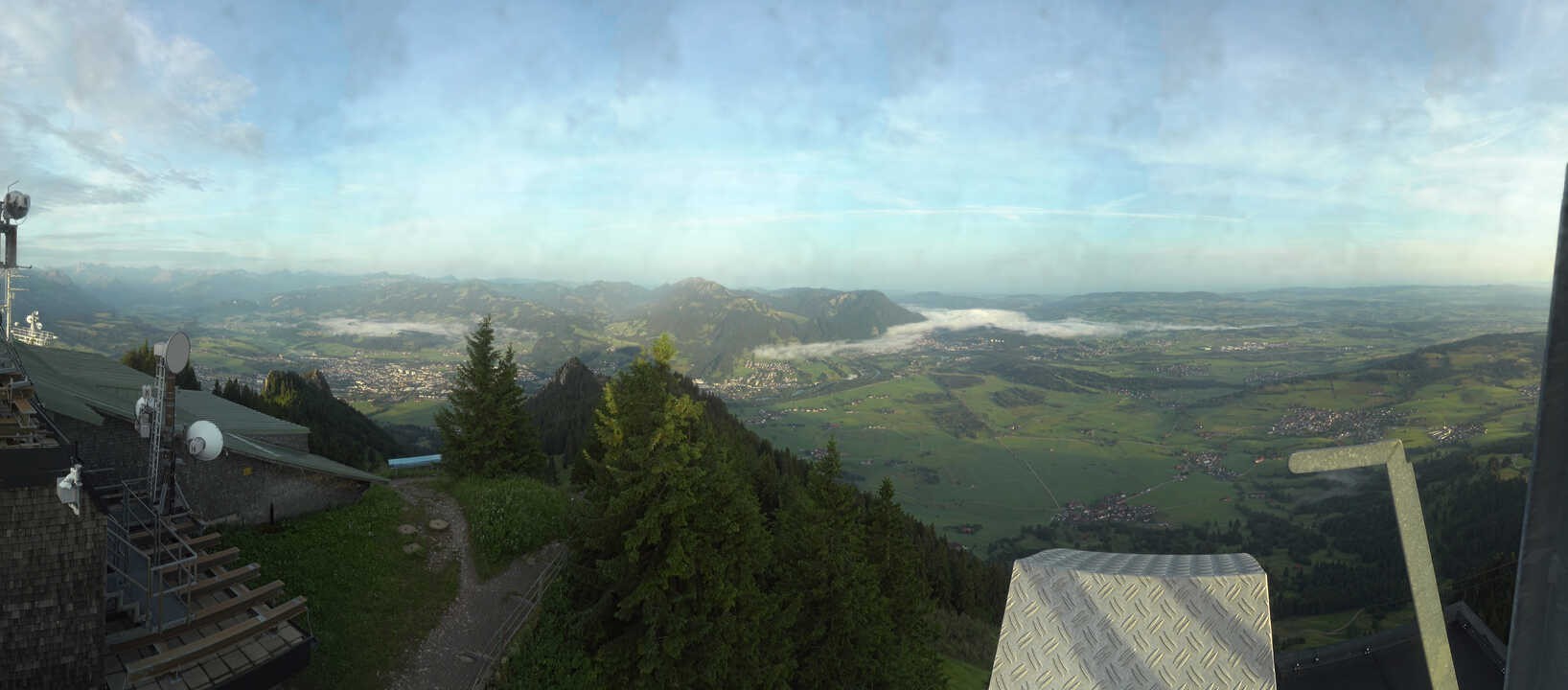 Archiv Foto Webcam Grünten - Ausblick auf Sonthofen und Immenstadt