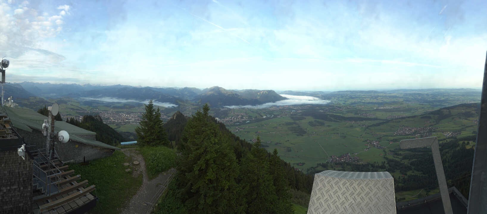 Archiv Foto Webcam Grünten - Ausblick auf Sonthofen und Immenstadt