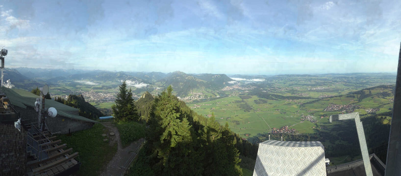 Archiv Foto Webcam Grünten - Ausblick auf Sonthofen und Immenstadt