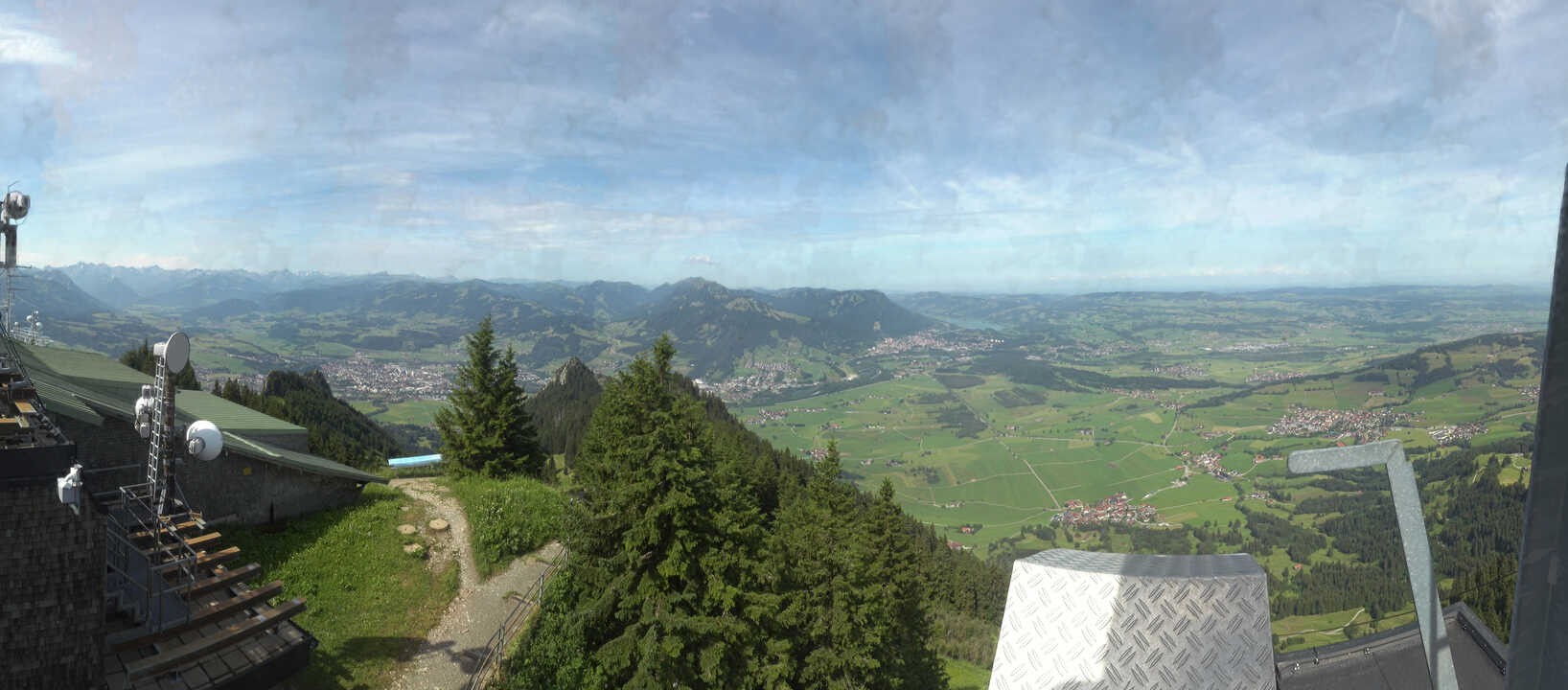 Archiv Foto Webcam Grünten - Ausblick auf Sonthofen und Immenstadt