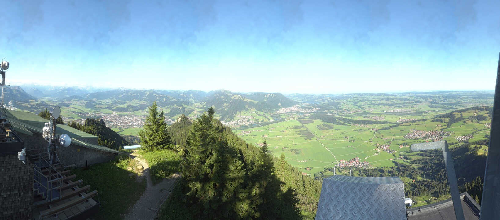 Archiv Foto Webcam Grünten - Ausblick auf Sonthofen und Immenstadt