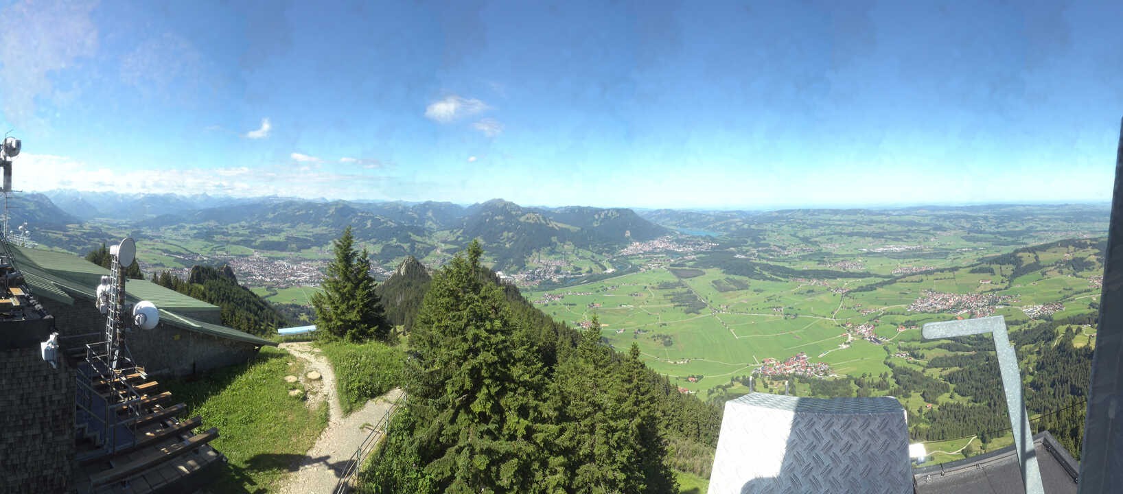 Archiv Foto Webcam Grünten - Ausblick auf Sonthofen und Immenstadt