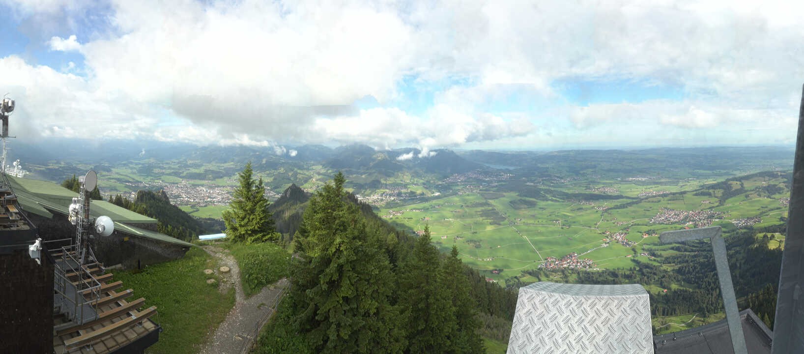 Archiv Foto Webcam Grünten - Ausblick auf Sonthofen und Immenstadt