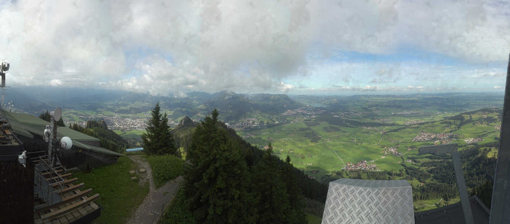 Archiv Foto Webcam Grünten - Ausblick auf Sonthofen und Immenstadt