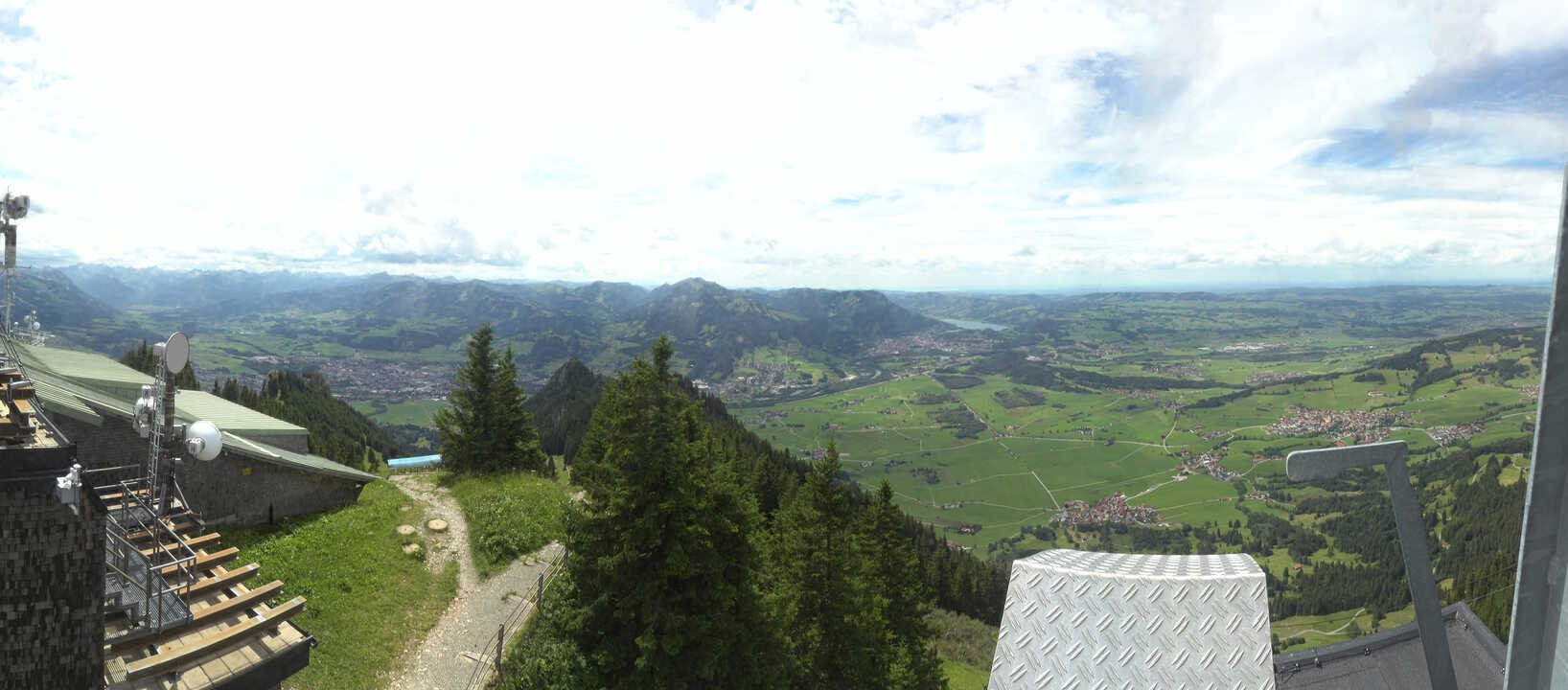Archiv Foto Webcam Grünten - Ausblick auf Sonthofen und Immenstadt