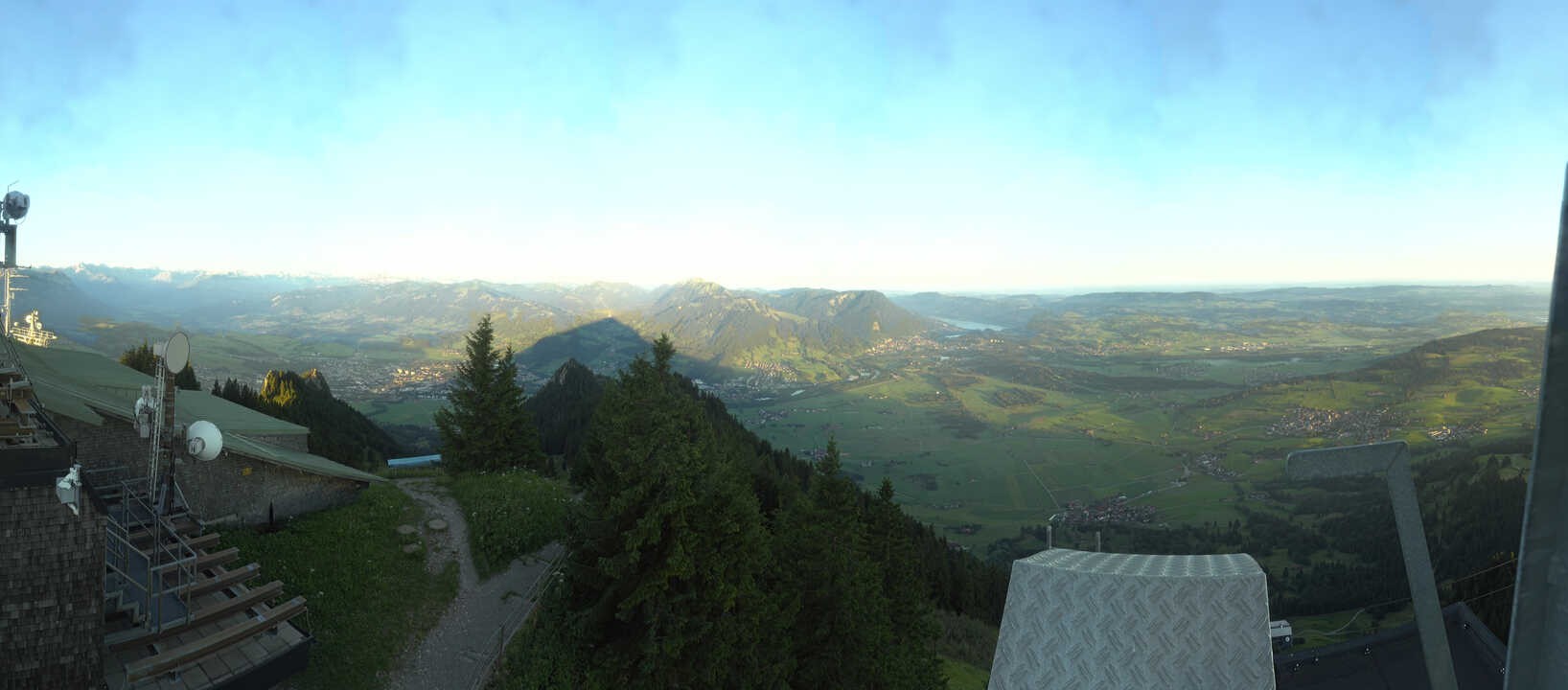Archiv Foto Webcam Grünten - Ausblick auf Sonthofen und Immenstadt