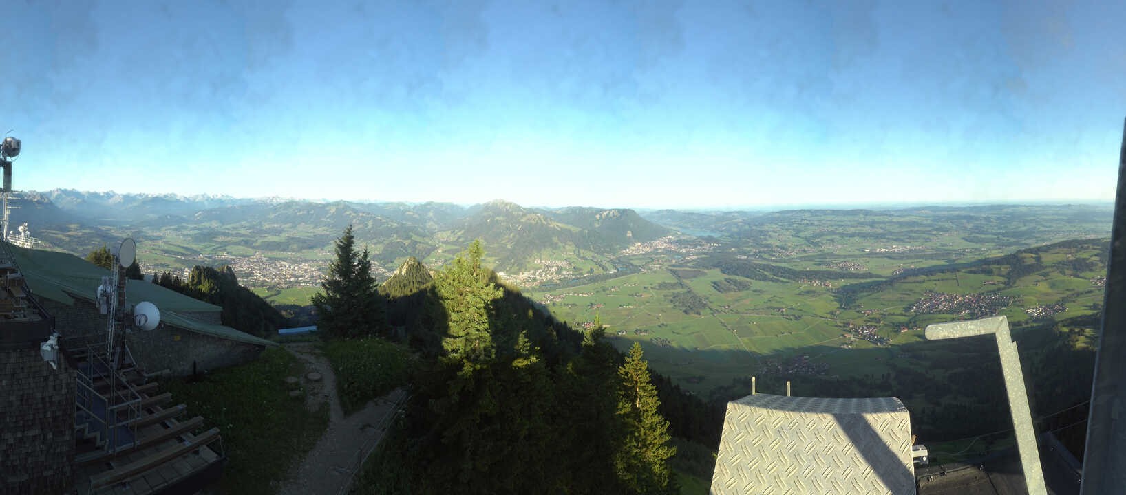 Archiv Foto Webcam Grünten - Ausblick auf Sonthofen und Immenstadt