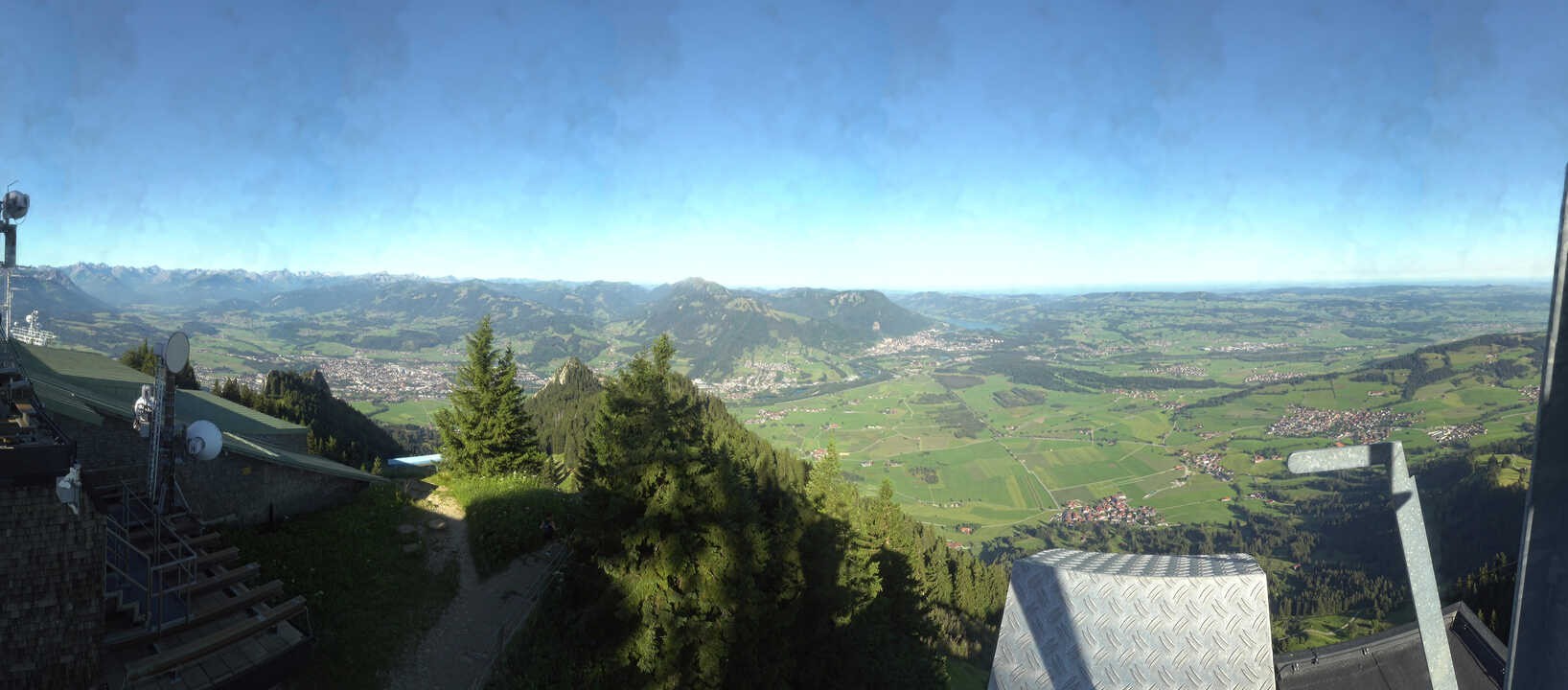 Archiv Foto Webcam Grünten - Ausblick auf Sonthofen und Immenstadt