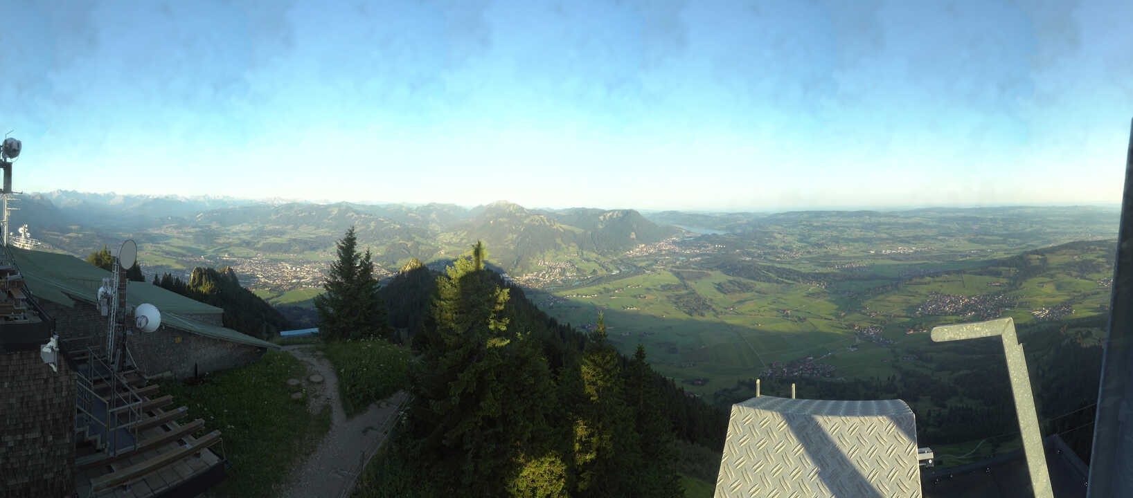 Archived image Webcam Grünten - View over Sonthofen and Immenstadt