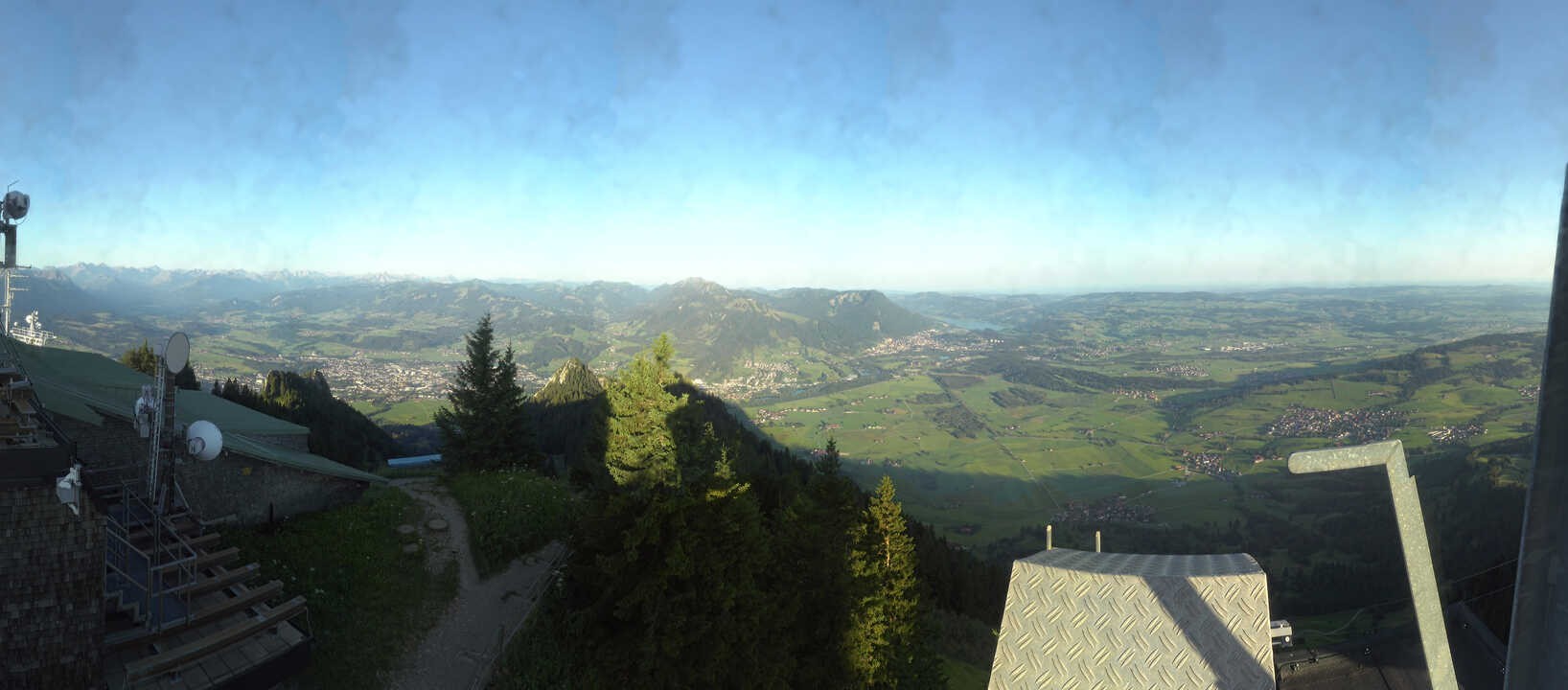 Archived image Webcam Grünten - View over Sonthofen and Immenstadt