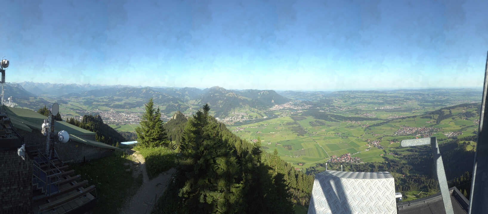 Archived image Webcam Grünten - View over Sonthofen and Immenstadt
