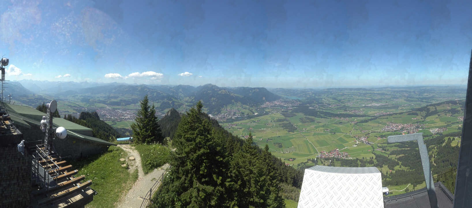 Archived image Webcam Grünten - View over Sonthofen and Immenstadt