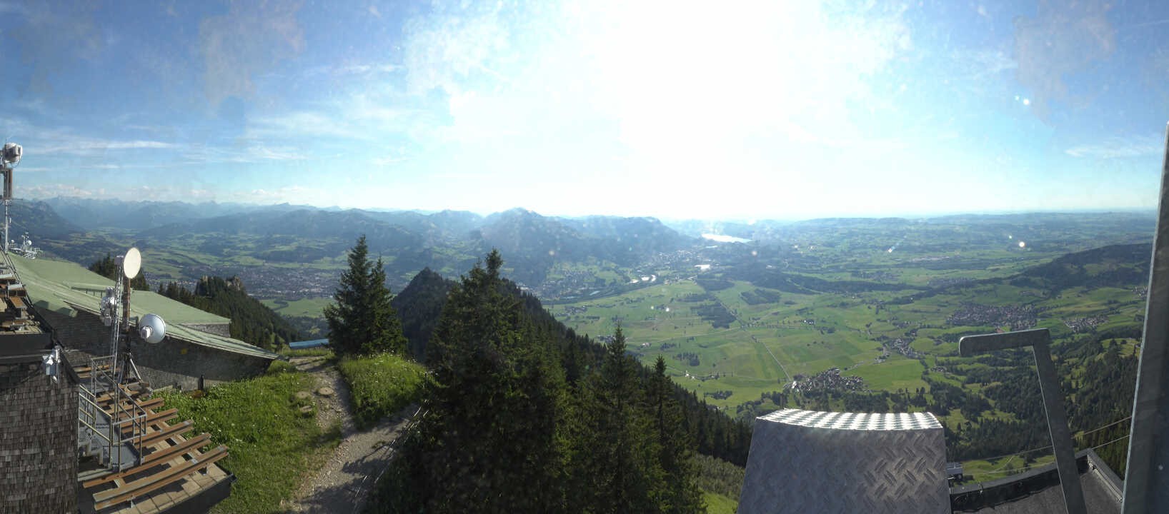 Archived image Webcam Grünten - View over Sonthofen and Immenstadt