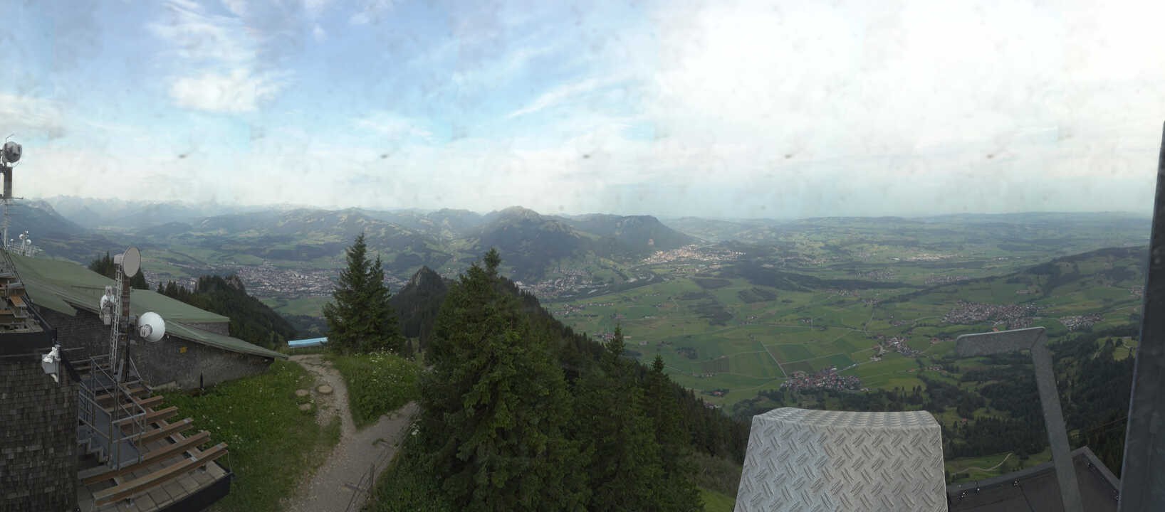 Archiv Foto Webcam Grünten - Ausblick auf Sonthofen und Immenstadt