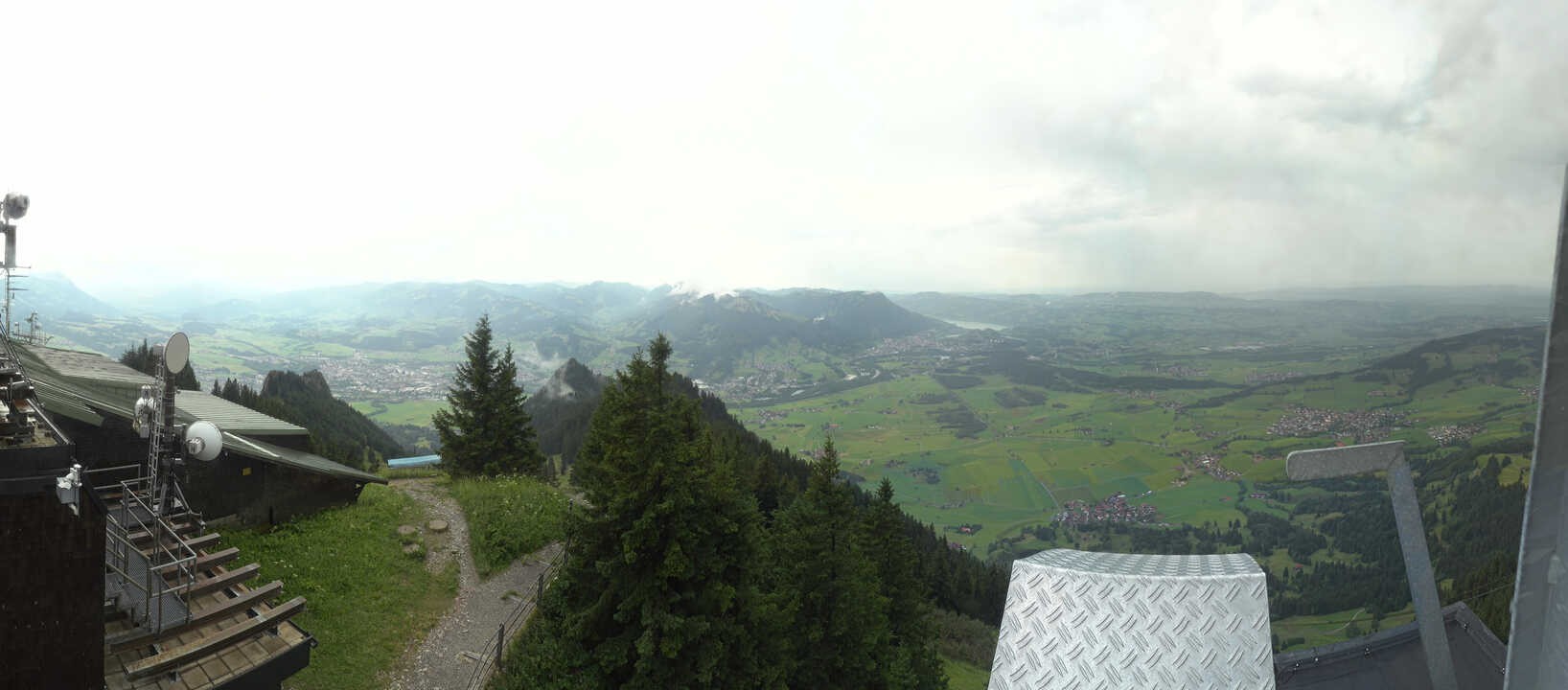 Archiv Foto Webcam Grünten - Ausblick auf Sonthofen und Immenstadt