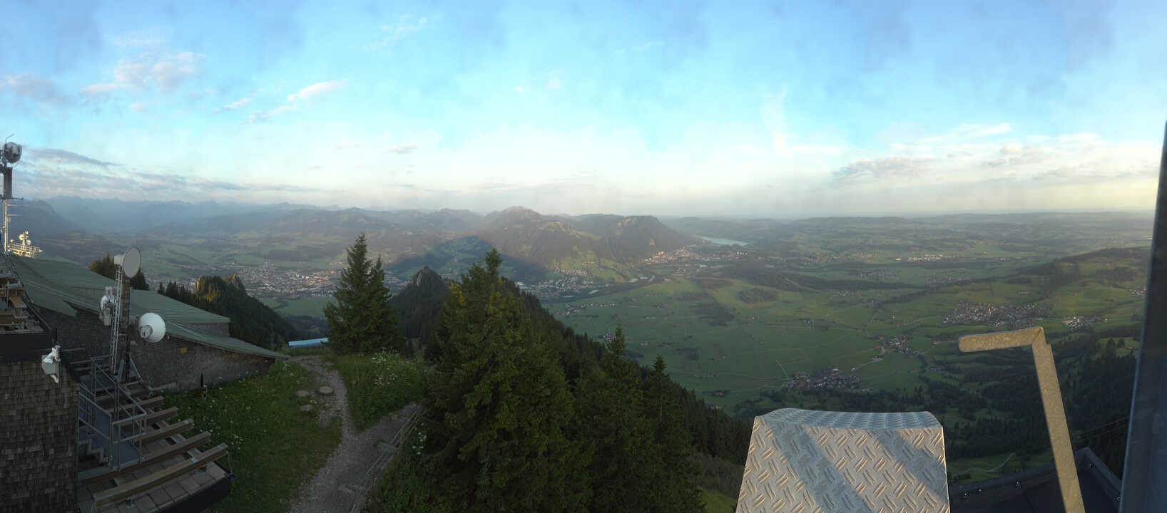 Archiv Foto Webcam Grünten - Ausblick auf Sonthofen und Immenstadt