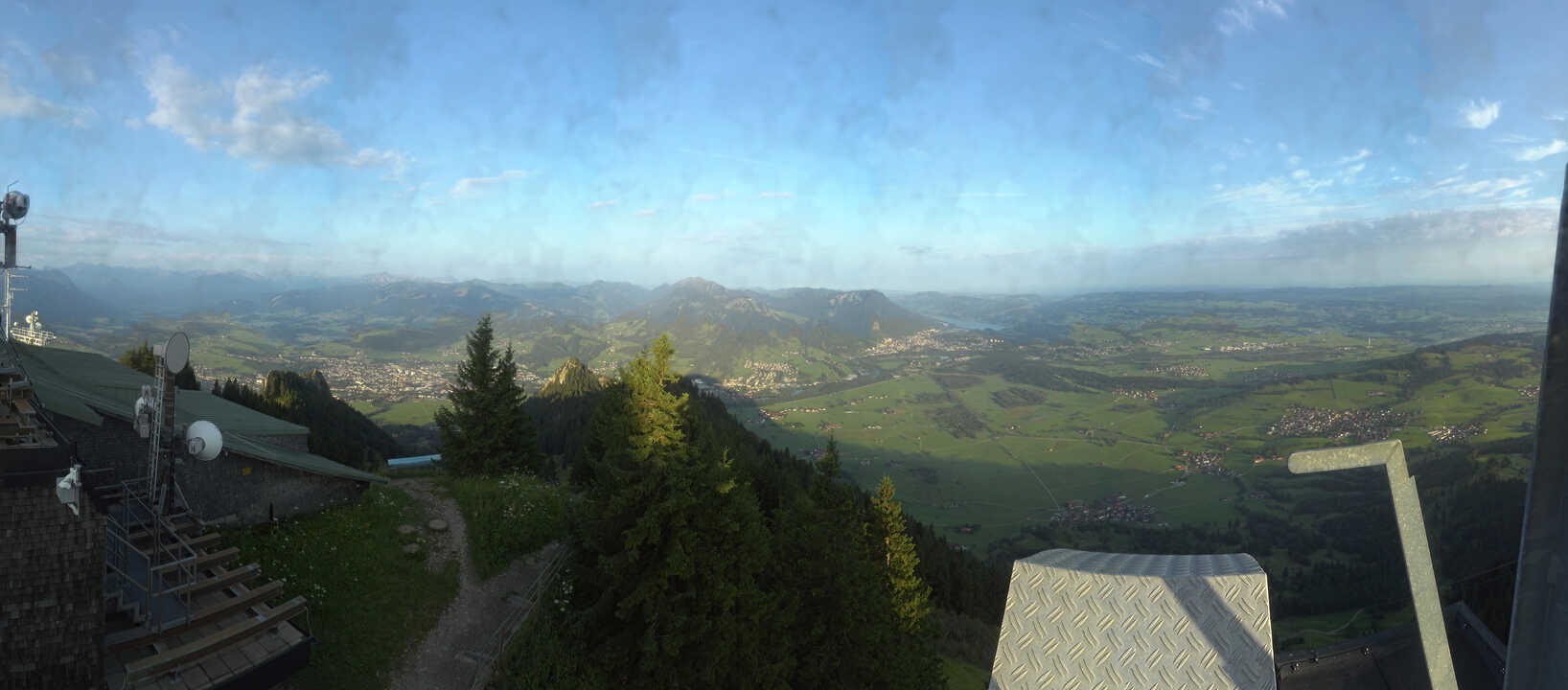 Archiv Foto Webcam Grünten - Ausblick auf Sonthofen und Immenstadt