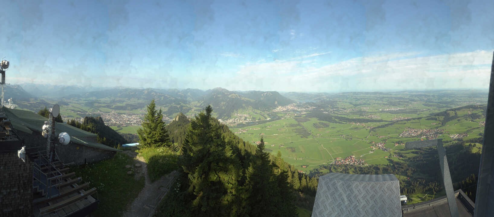 Archiv Foto Webcam Grünten - Ausblick auf Sonthofen und Immenstadt