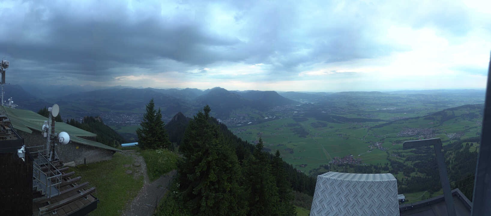 Archiv Foto Webcam Grünten - Ausblick auf Sonthofen und Immenstadt