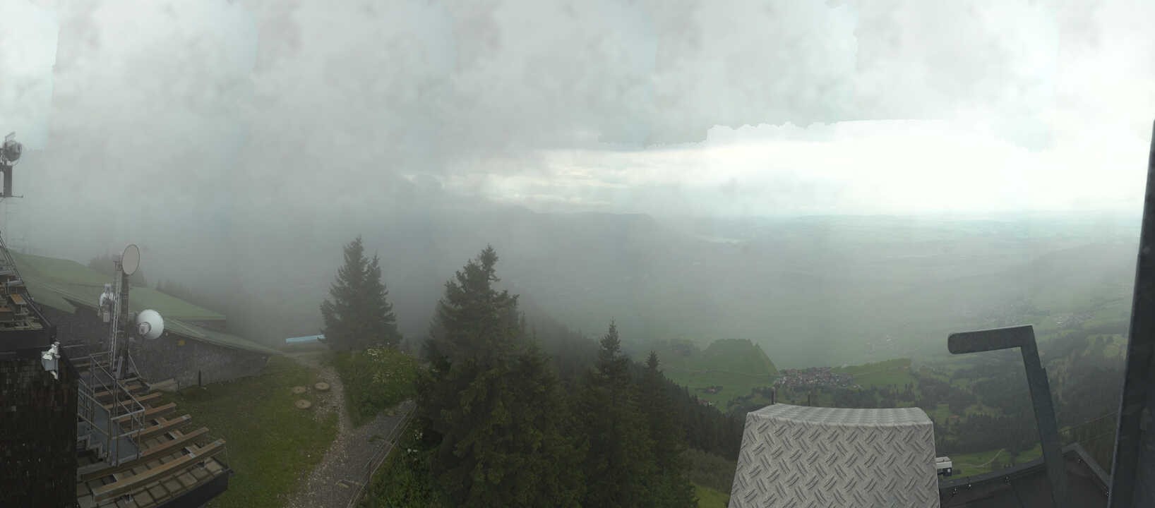 Archiv Foto Webcam Grünten - Ausblick auf Sonthofen und Immenstadt