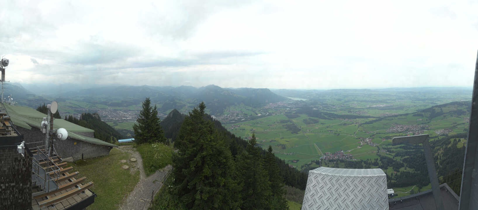 Archiv Foto Webcam Grünten - Ausblick auf Sonthofen und Immenstadt