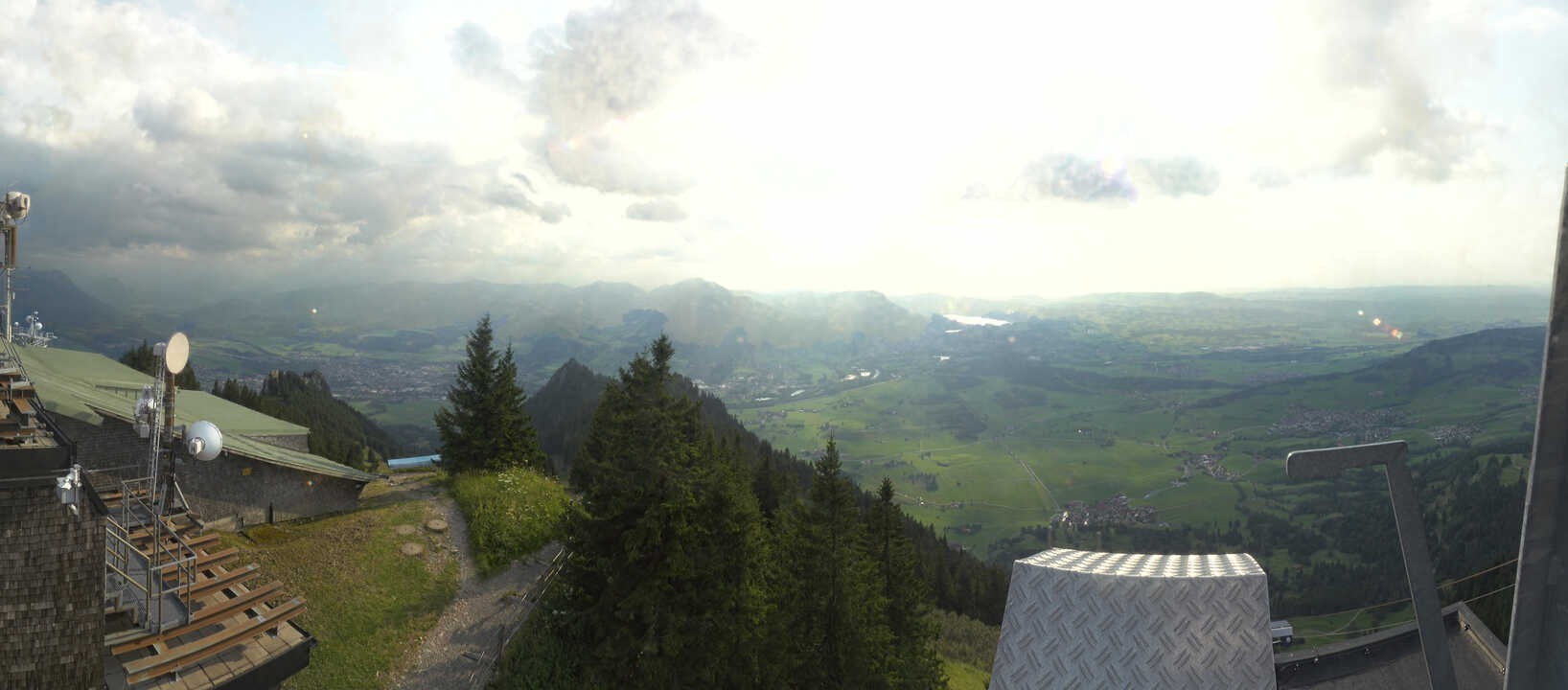 Archiv Foto Webcam Grünten - Ausblick auf Sonthofen und Immenstadt