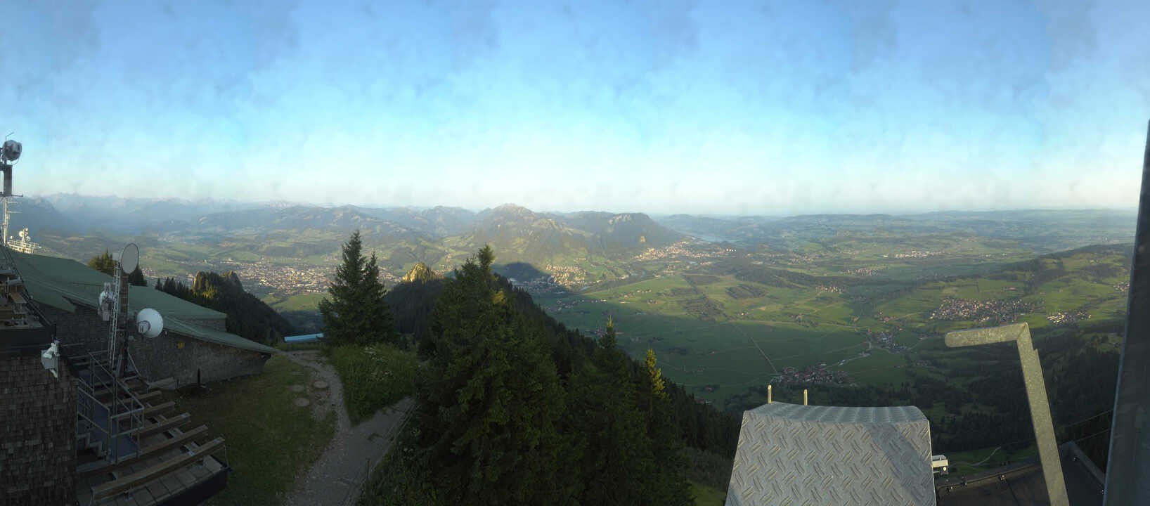 Archiv Foto Webcam Grünten - Ausblick auf Sonthofen und Immenstadt
