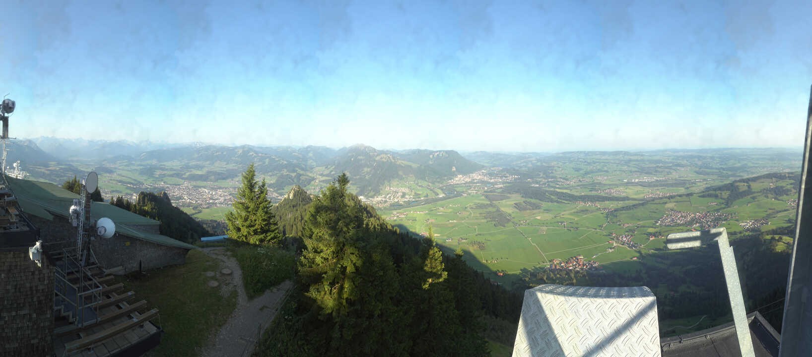 Archiv Foto Webcam Grünten - Ausblick auf Sonthofen und Immenstadt