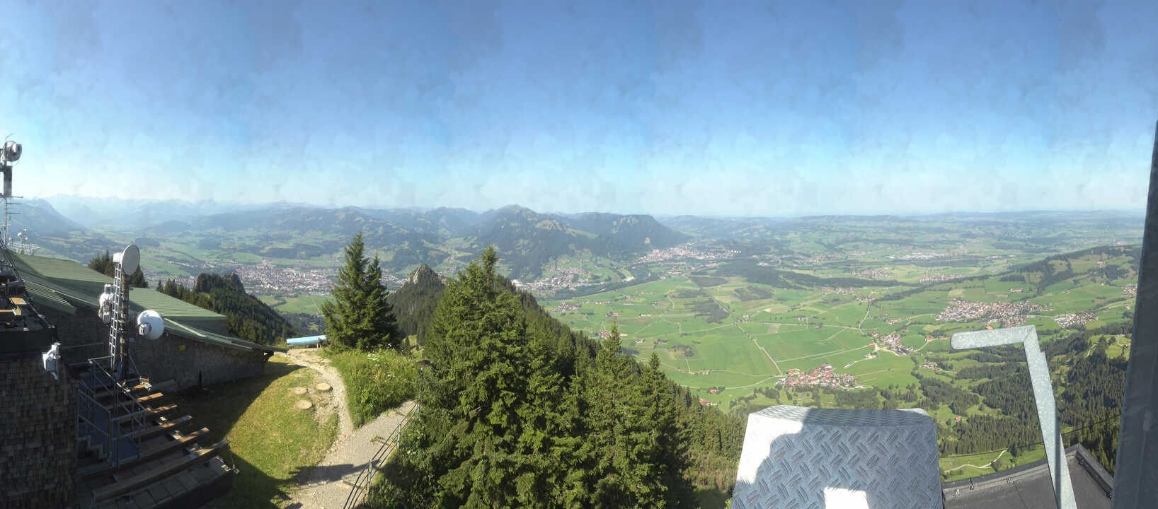 Archiv Foto Webcam Grünten - Ausblick auf Sonthofen und Immenstadt