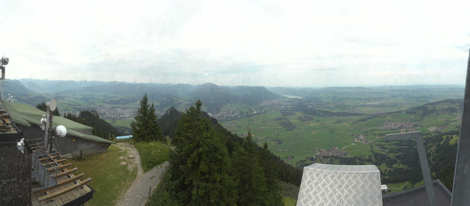 Archived image Webcam Grünten - View over Sonthofen and Immenstadt