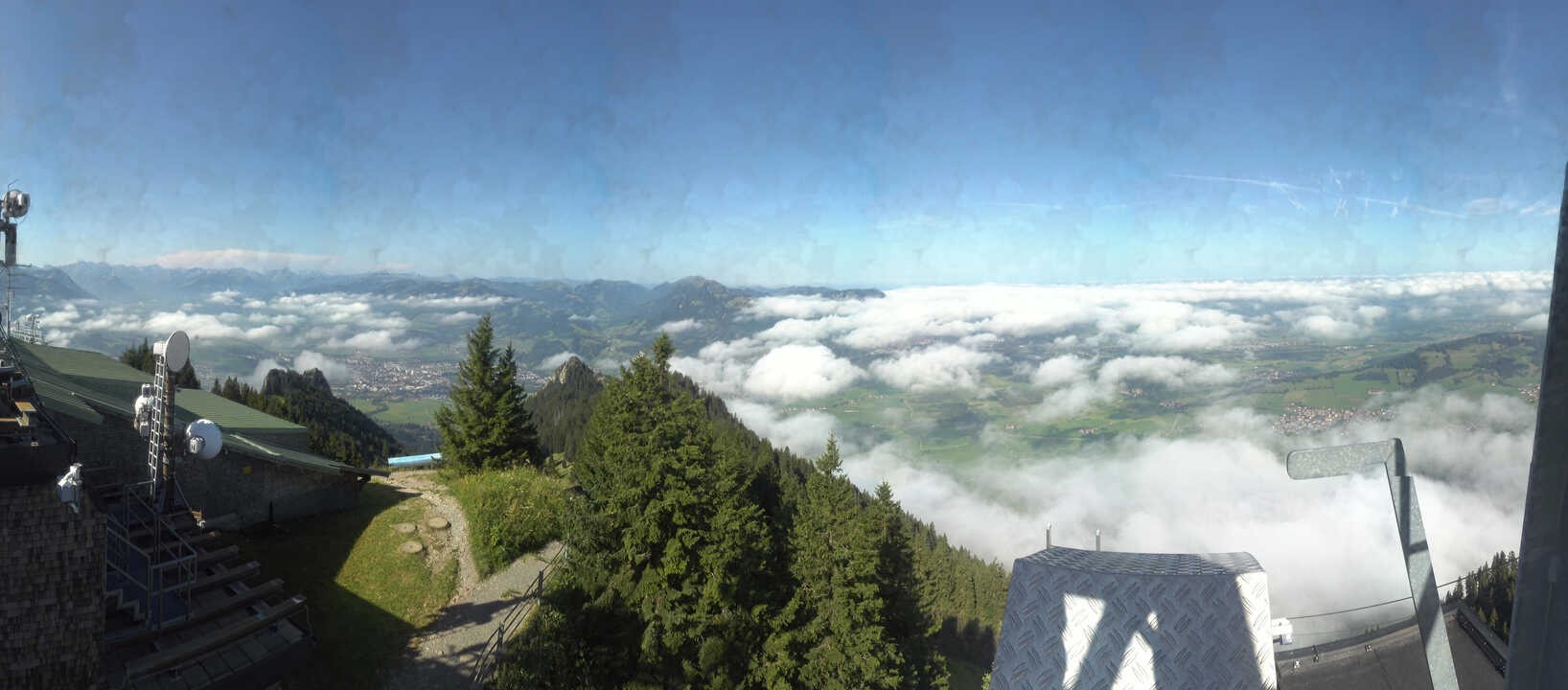 Archiv Foto Webcam Grünten - Ausblick auf Sonthofen und Immenstadt