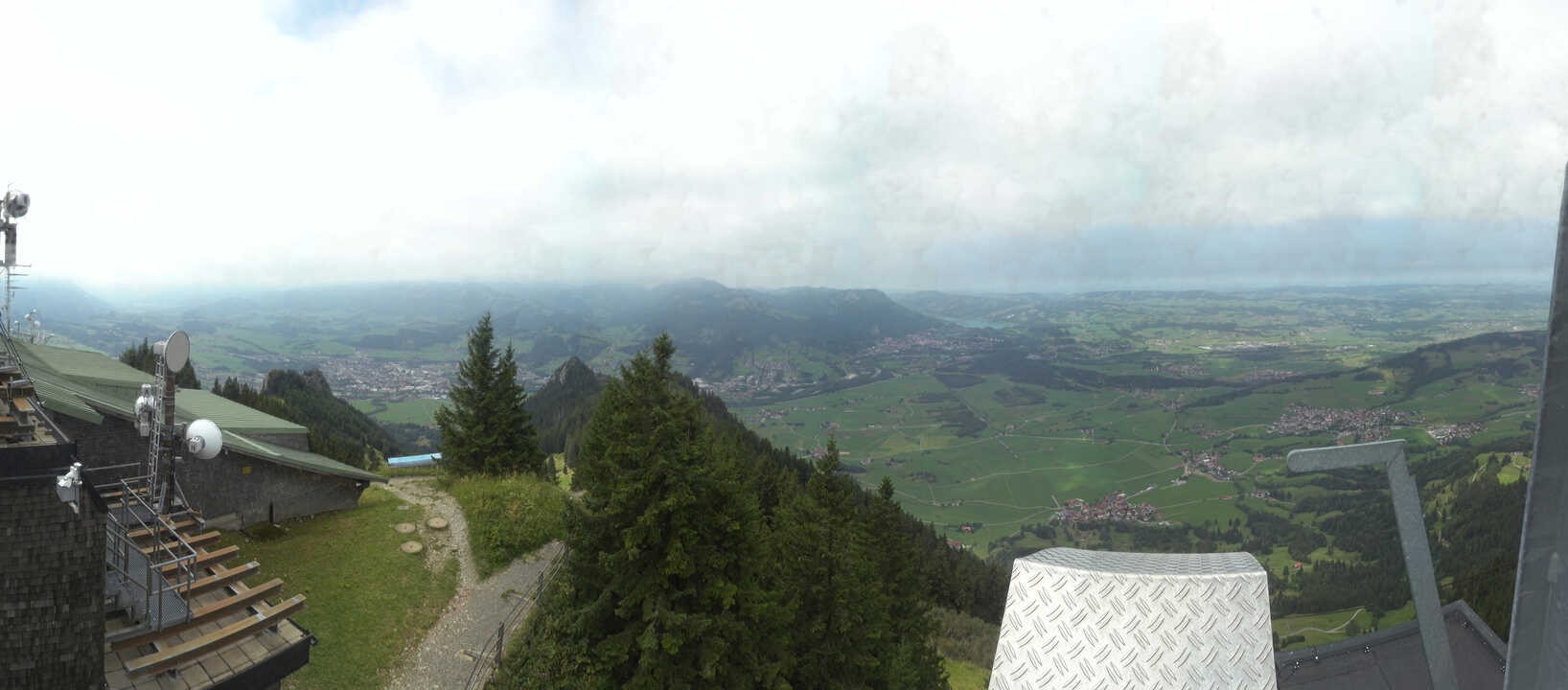 Archived image Webcam Grünten - View over Sonthofen and Immenstadt