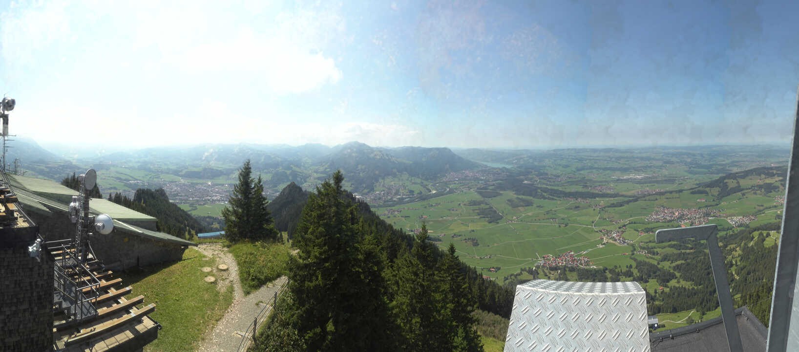 Archived image Webcam Grünten - View over Sonthofen and Immenstadt