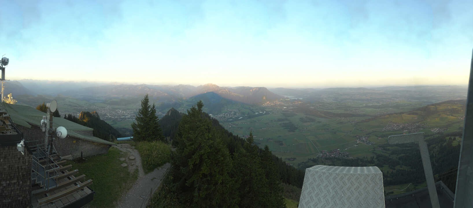 Archiv Foto Webcam Grünten - Ausblick auf Sonthofen und Immenstadt